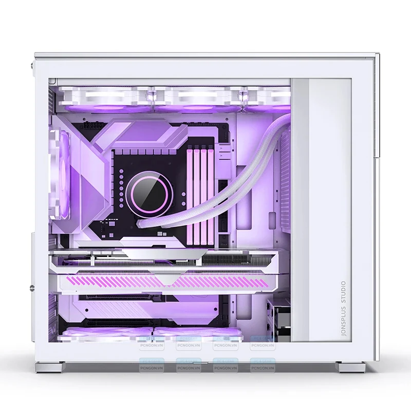 Vỏ Case PC Jonsbo D41 MESH Screen White - ATX - Trắng - NEW
