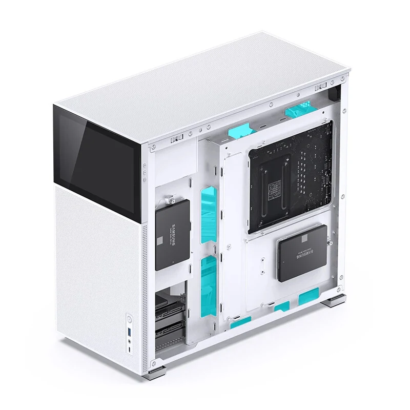Vỏ Case PC Jonsbo D41 MESH Screen White - ATX - Trắng - NEW
