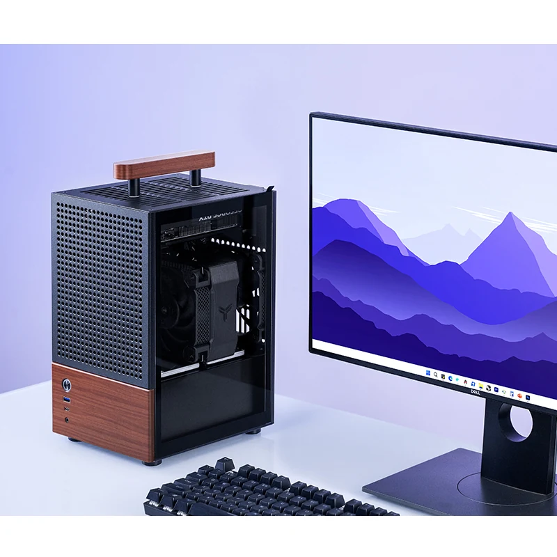 Vỏ Case PC Jonsbo N10 Black - Mini-ITX - Đen - NEW