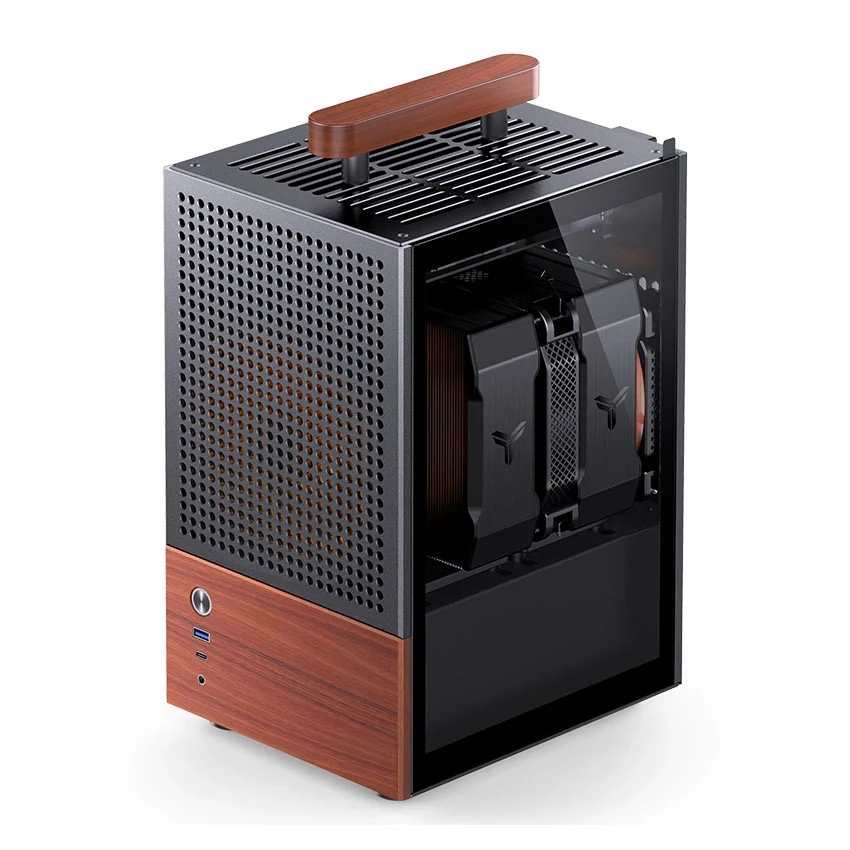 Vỏ Case PC Jonsbo N4 Black - Mini-ITX - Đen - NEW