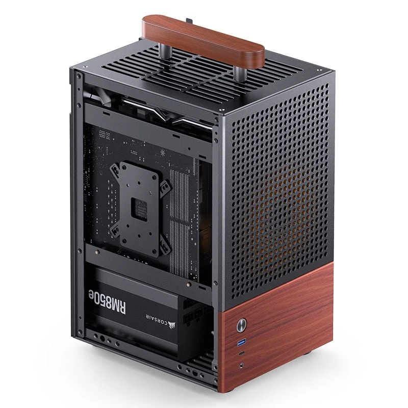Vỏ Case PC Jonsbo N6 Black - Mini-ITX - Đen - NEW
