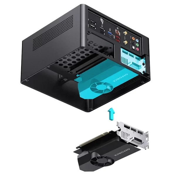 Vỏ Case PC Jonsbo NV10 Black - Mini-ITX - Đen - NEW