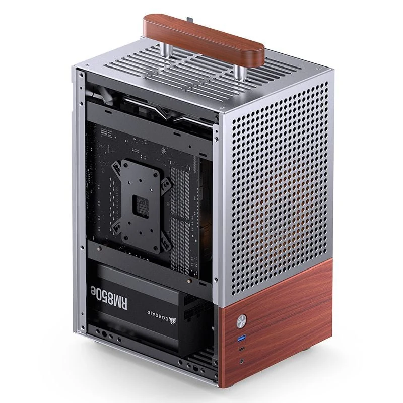 Vỏ Case PC Jonsbo T6 Silver - Mini-ITX - Bạc - NEW