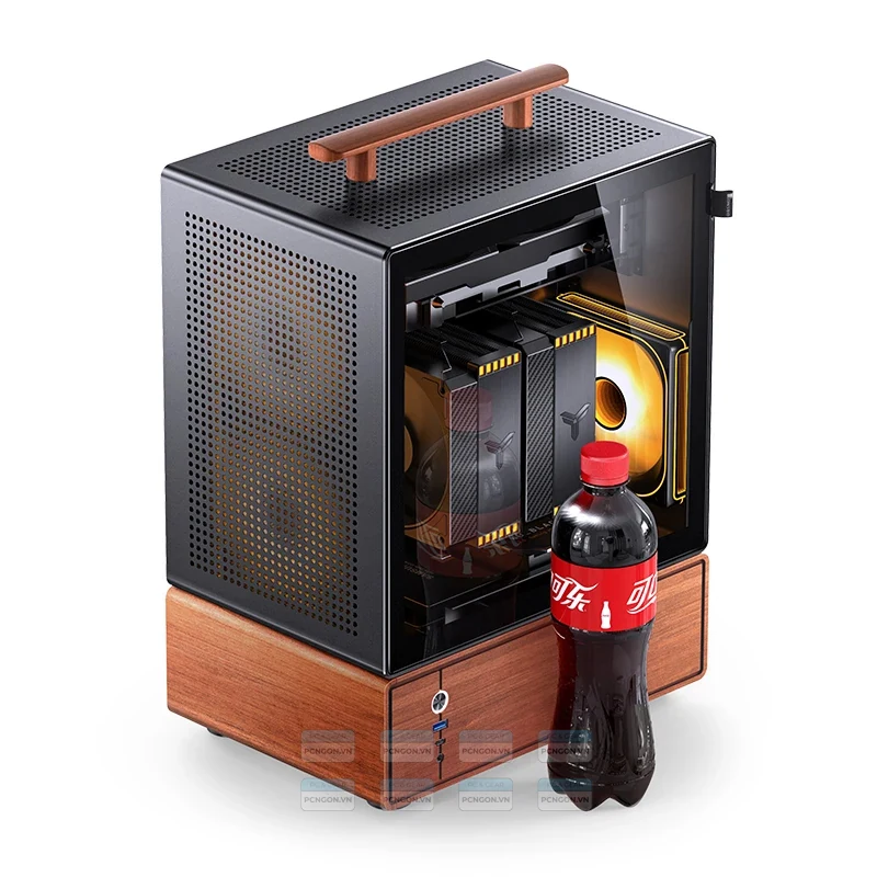 Vỏ Case PC Jonsbo T7 Black - Mini-ITX - Đen - NEW