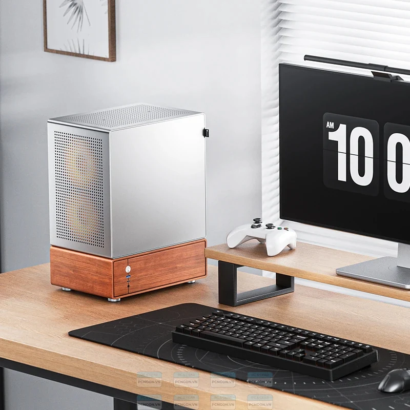 Vỏ Case PC Jonsbo T7 Silver - Mini-ITX - Bạc - NEW