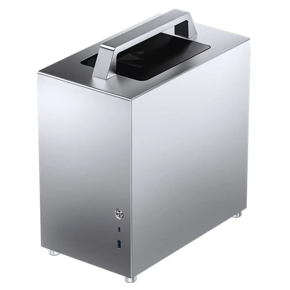 Vỏ Case PC Jonsbo T8 PLUS Silver - Mini-ITX - Bạc - NEW