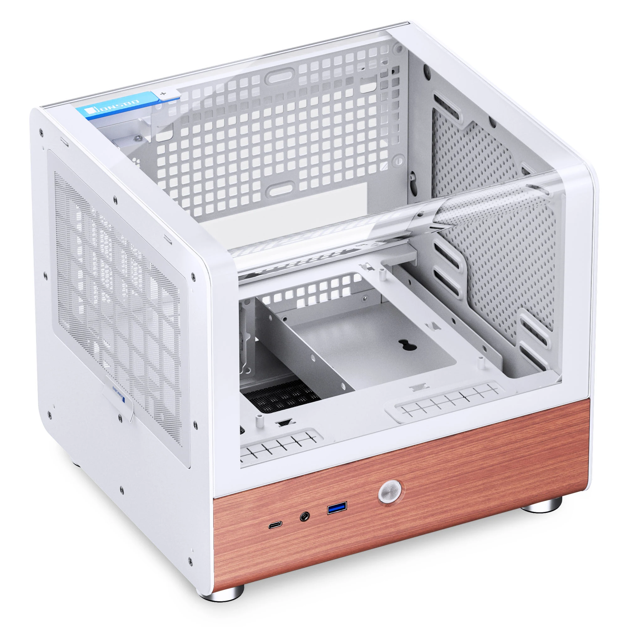 Vỏ Case PC Jonsbo TK-0 White - Mini-ITX - Trắng - NEW