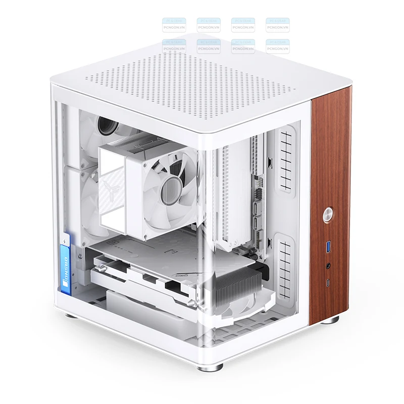 Vỏ Case PC Jonsbo TK-0 White - Mini-ITX - Trắng - NEW