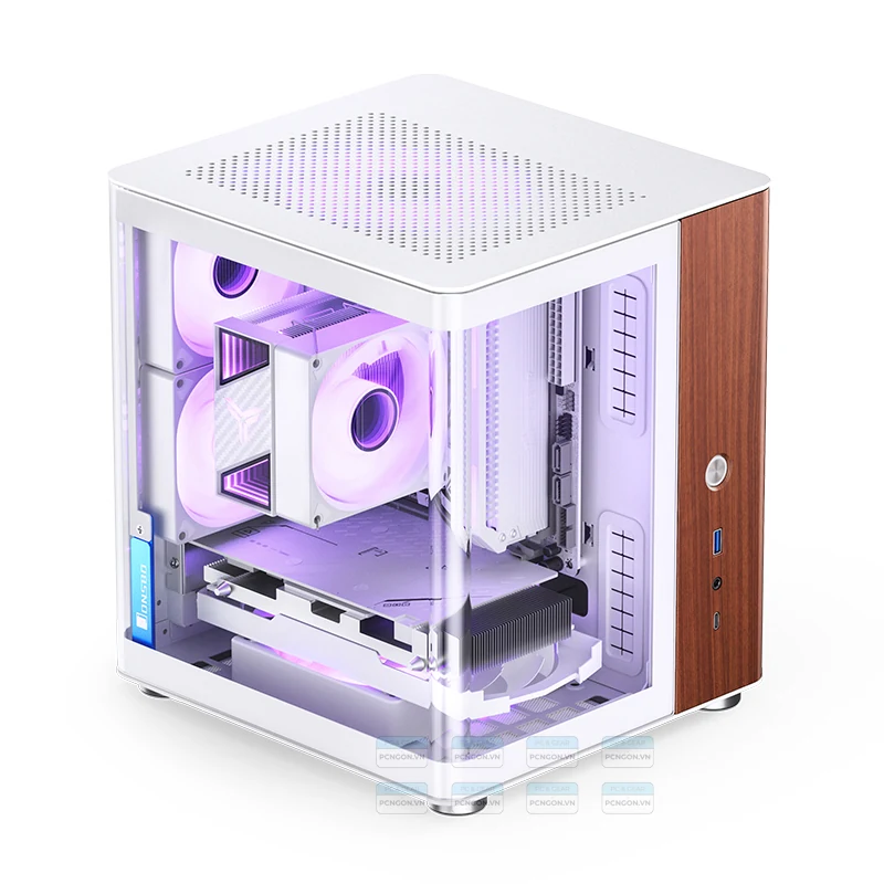 Vỏ Case PC Jonsbo TK-0 White - Mini-ITX - Trắng - NEW