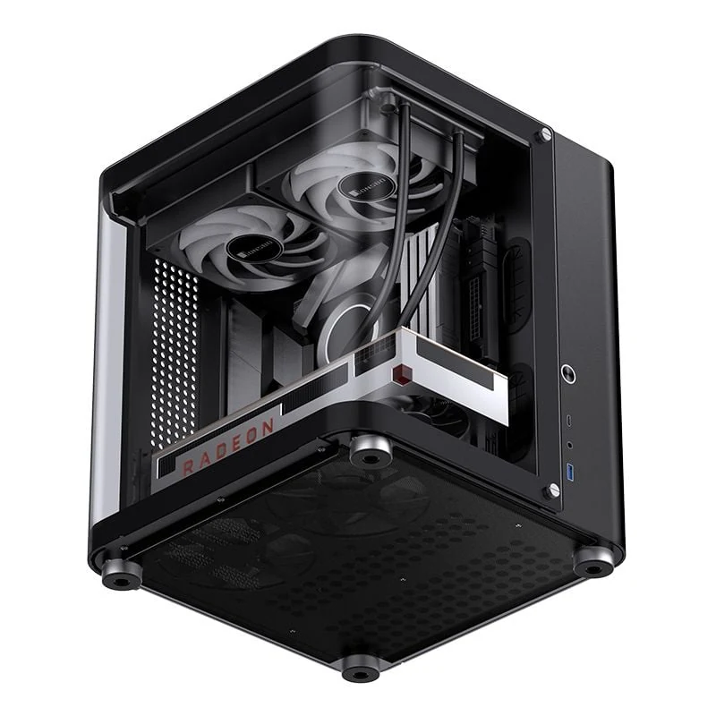 Vỏ Case PC Jonsbo TK-1 Black - M-ATX - Đen - NEW