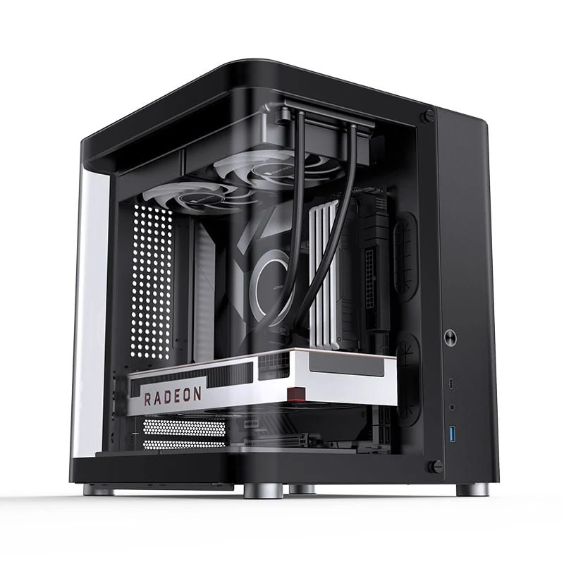Vỏ Case PC Jonsbo TK-1 Black - M-ATX - Đen - NEW
