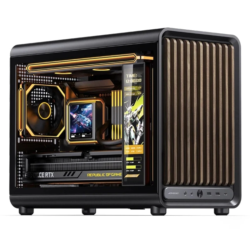 Vỏ Case PC Jonsbo TK-1 Black - M-ATX - Đen - NEW
