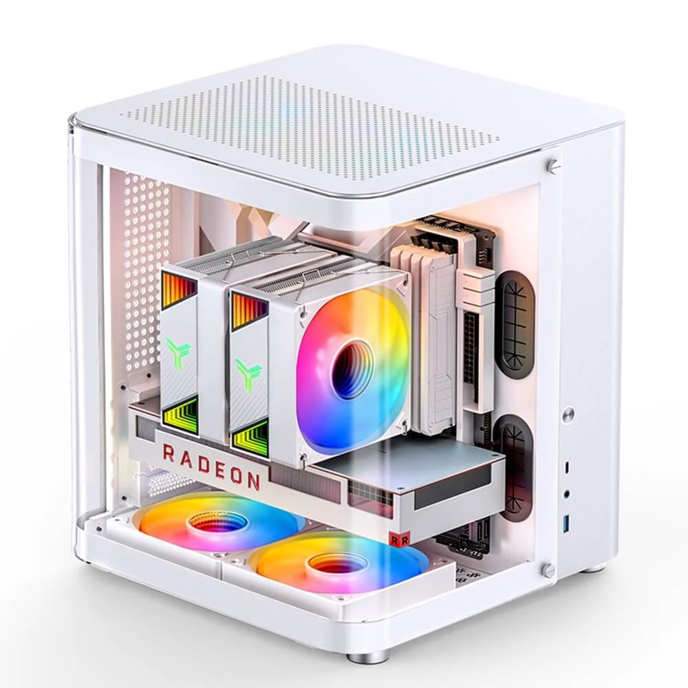 Vỏ Case PC Jonsbo TK-1 White - M-ATX - Trắng - NEW