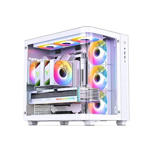 Vỏ Case PC Jonsbo TK-1 White - M-ATX - Trắng - NEW