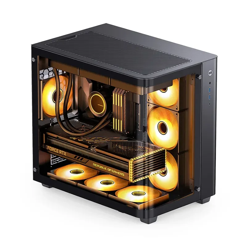 Vỏ Case PC Jonsbo TK-3 Black - ATX - Đen - NEW