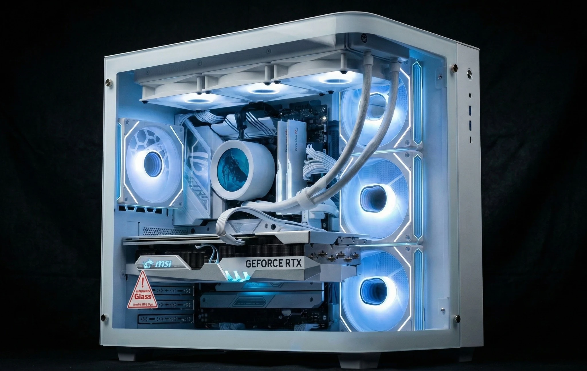 Vỏ Case PC Jonsbo TK-3 White - ATX - Trắng - NEW