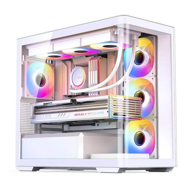 Vỏ Case PC Jonsbo TK-3 White - ATX - Trắng - NEW