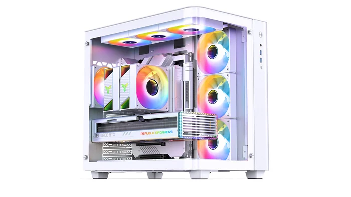 Vỏ Case PC Jonsbo TK-3 White - ATX - Trắng - NEW