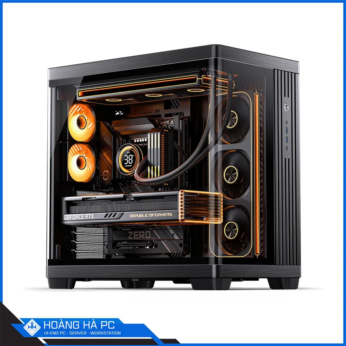 Vỏ Case PC Jonsbo TK-4 Black - ATX - Đen - NEW