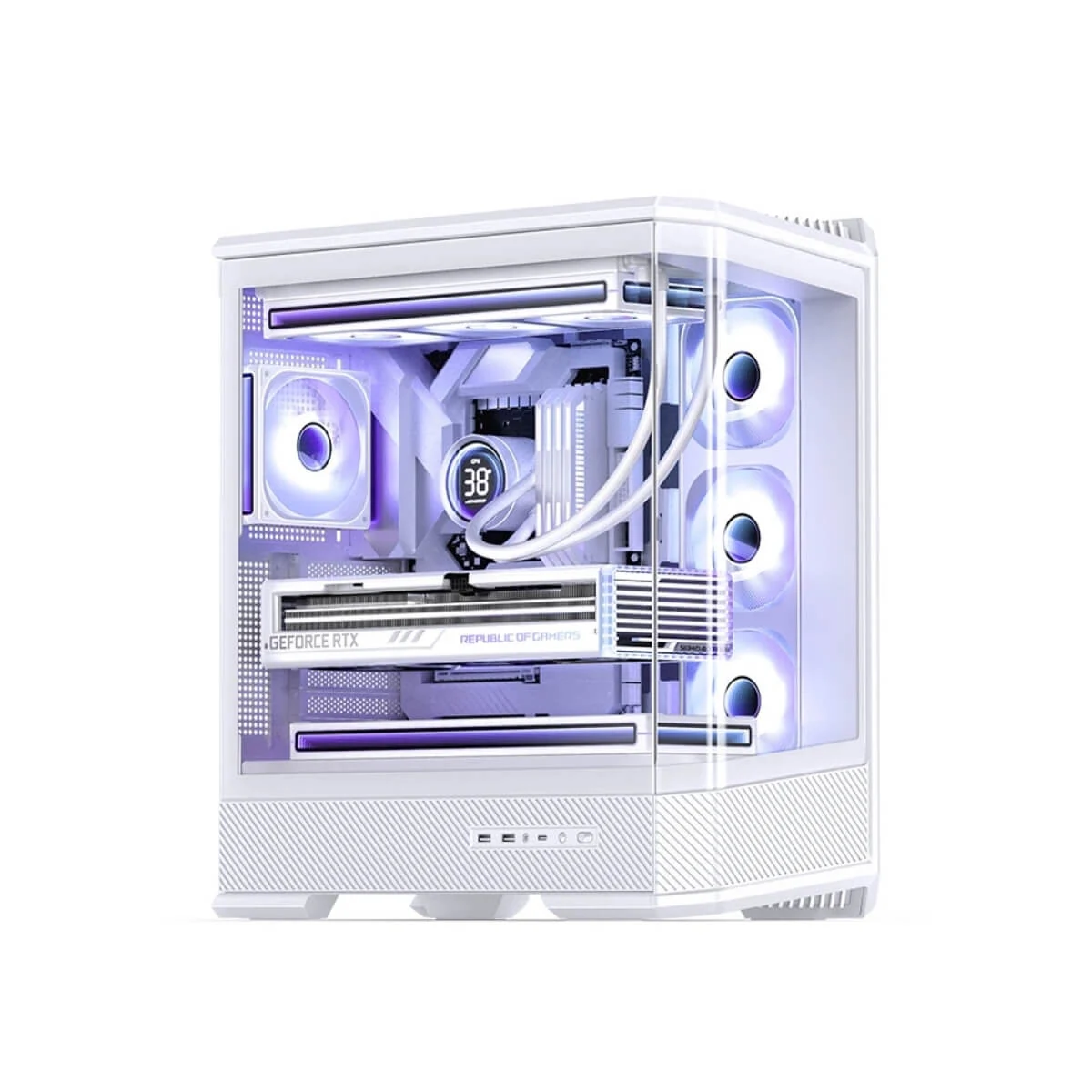 Vỏ Case PC Jonsbo TK-4 White - ATX - Trắng - NEW