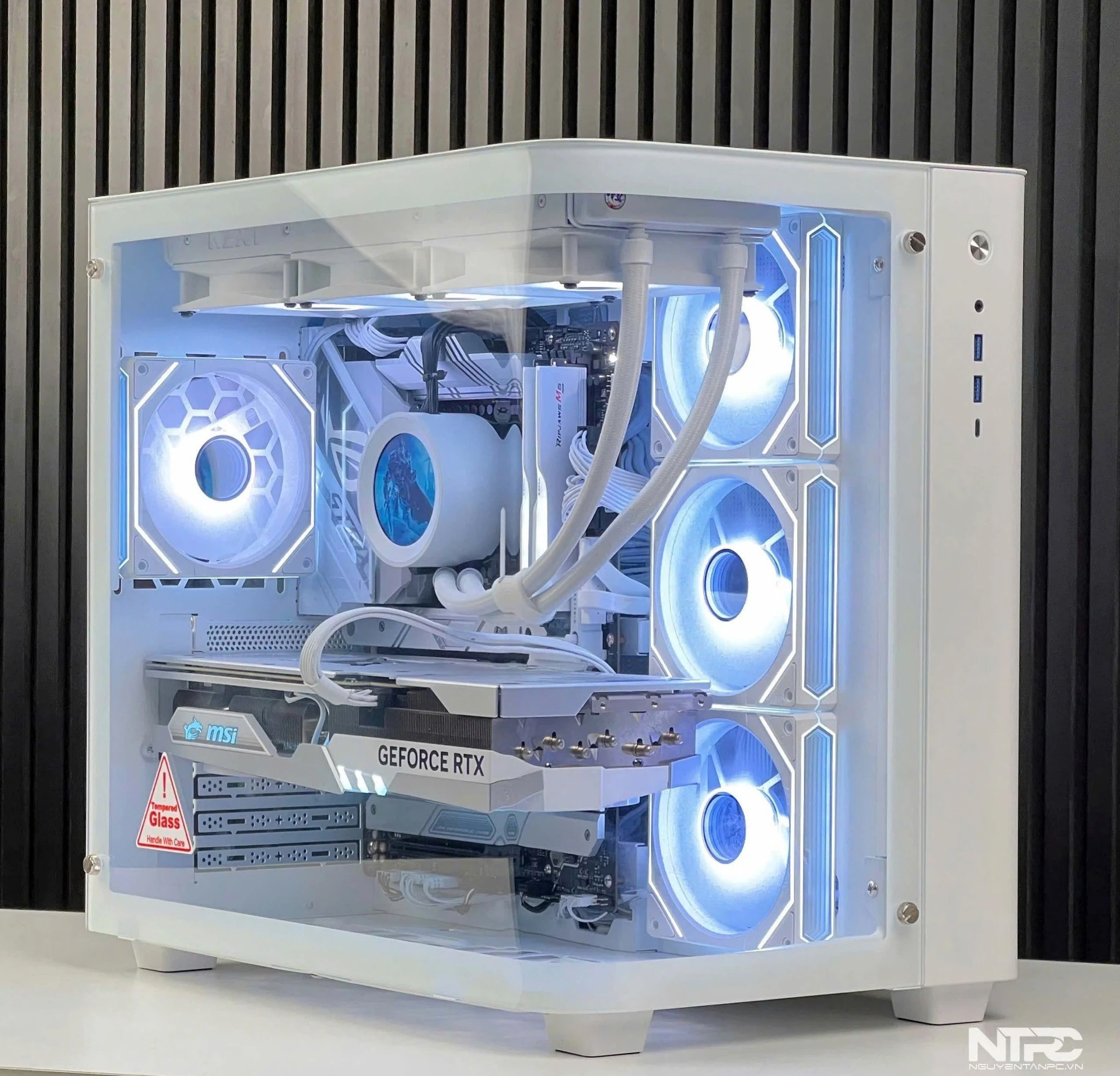 Vỏ Case PC Jonsbo TK-5 White - ATX - Trắng - NEW