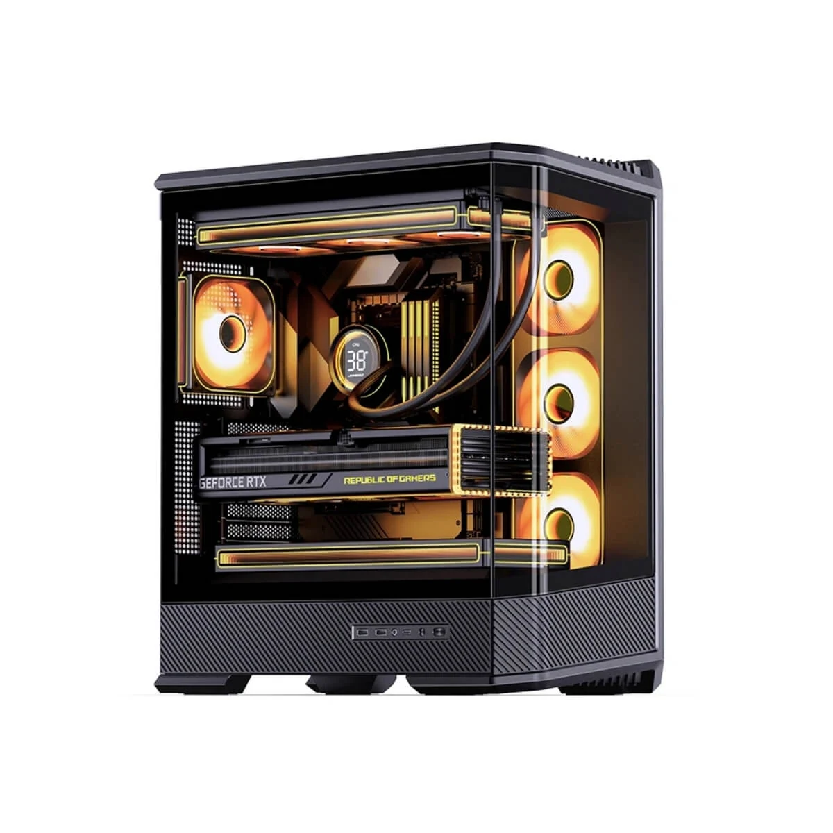 Vỏ Case PC Jonsbo U4 Black - ATX - Đen - NEW