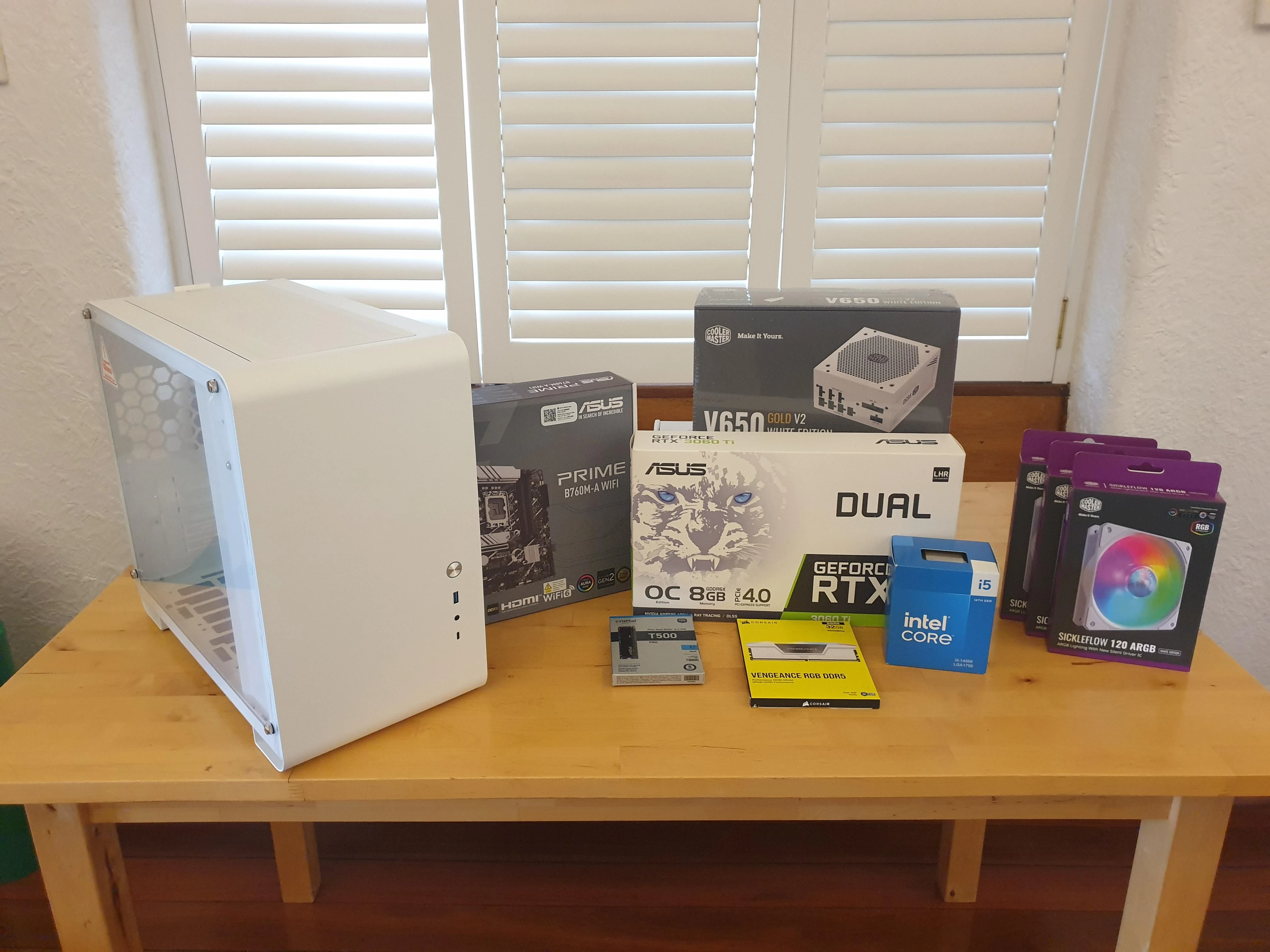 Vỏ Case PC Jonsbo U4 Mini White - M-ATX - Trắng - NEW