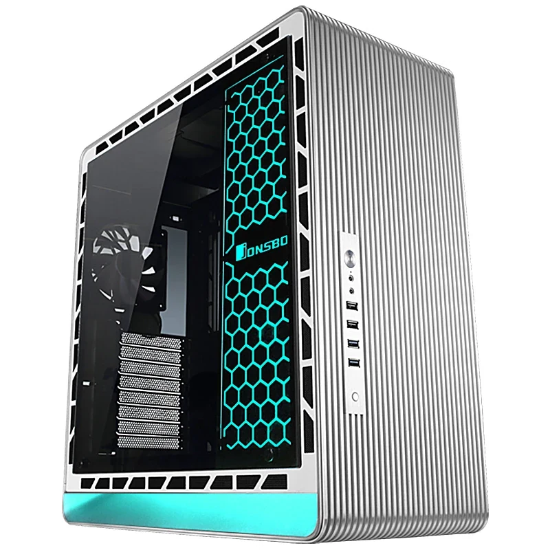 Vỏ Case PC Jonsbo UMX5 Silver - E-ATX - Bạc - NEW