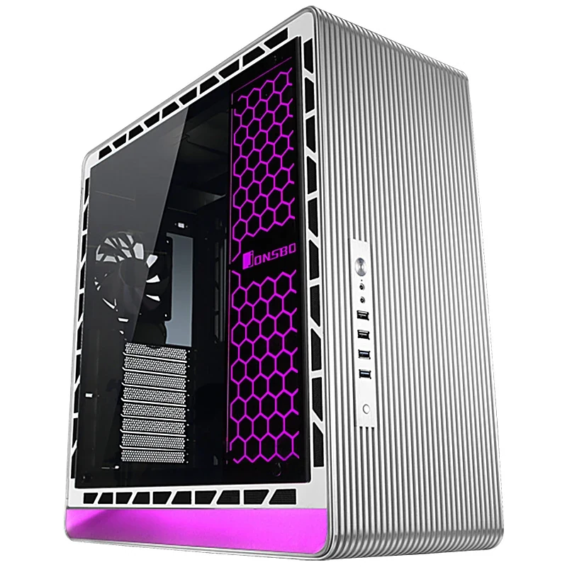 Vỏ Case PC Jonsbo UMX5 Silver - E-ATX - Bạc - NEW
