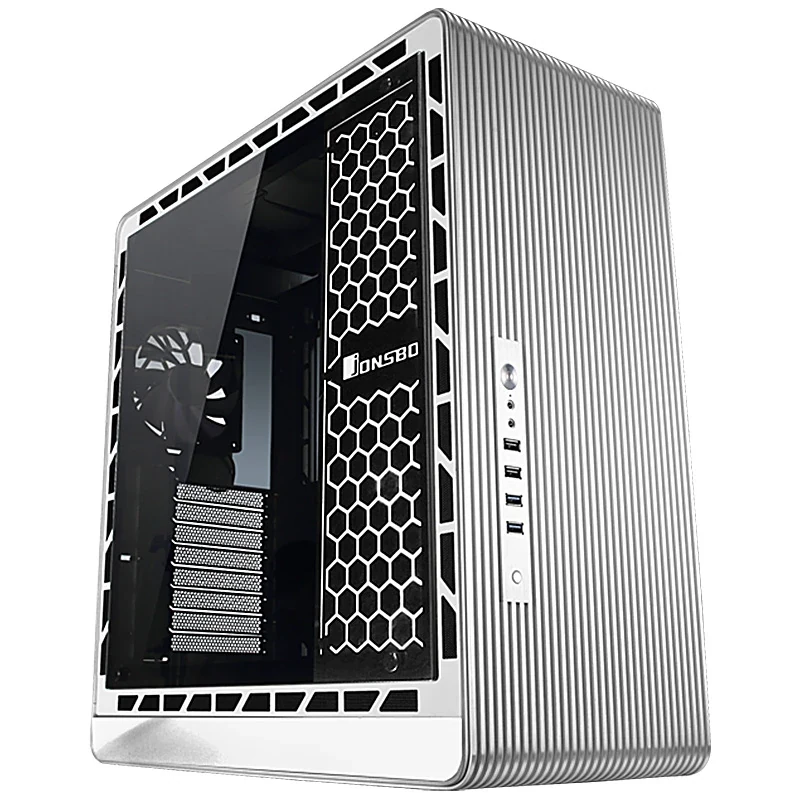 Vỏ Case PC Jonsbo UMX5 Silver - E-ATX - Bạc - NEW