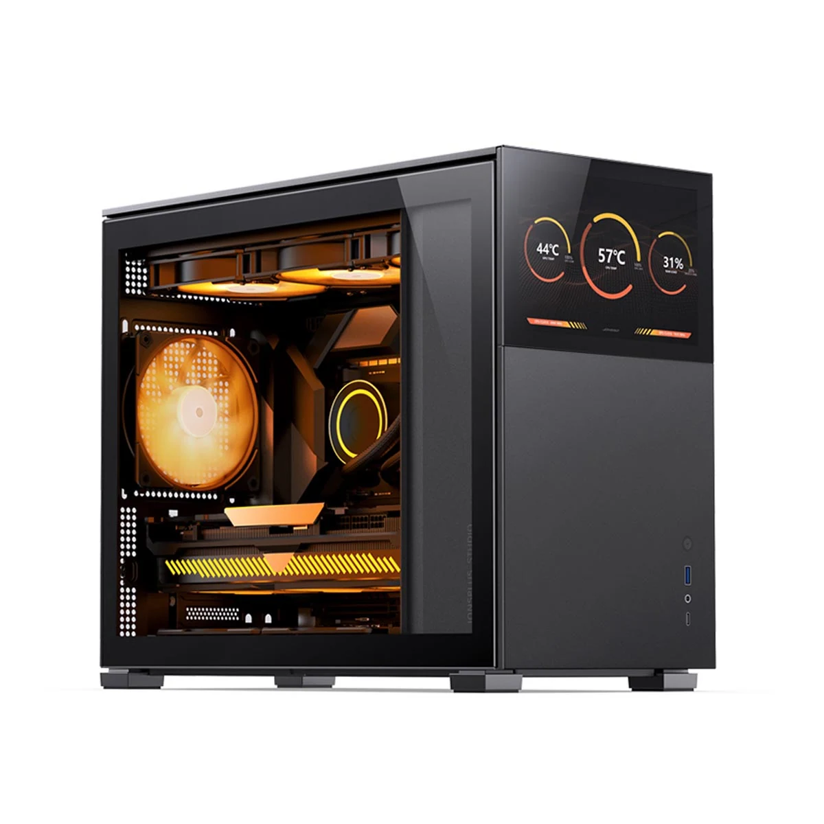 Vỏ Case PC Jonsbo V8 Black - Mini-ITX - Đen - NEW