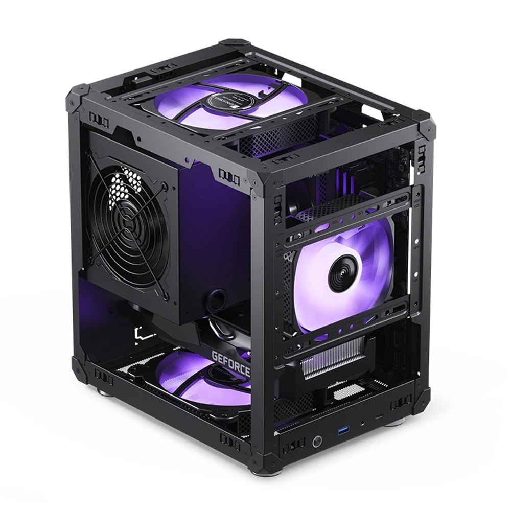 Vỏ Case PC Jonsbo V8 Black - Mini-ITX - Đen - NEW