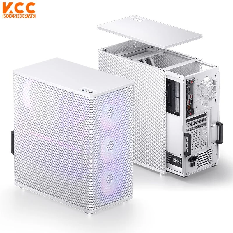 Vỏ Case PC Jonsbo VR4 White - ATX - Trắng - NEW