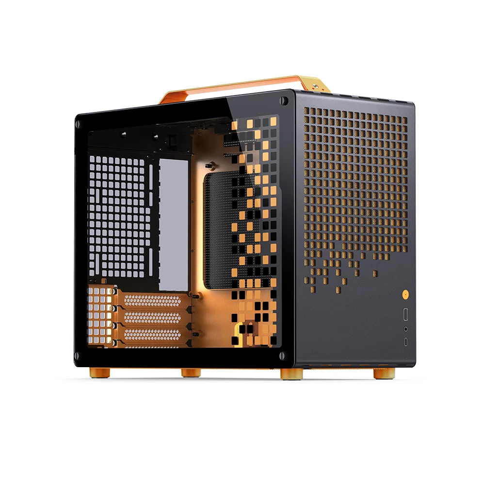Vỏ Case PC Jonsbo Z20 Orange/Black - M-ATX - Cam/Đen - NEW