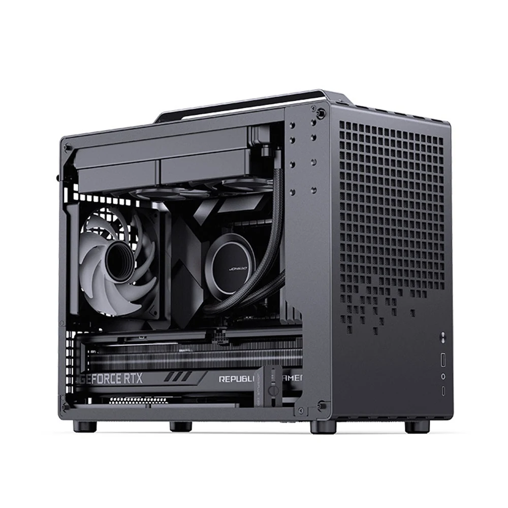 Vỏ Case PC Jonsbo Z20 Orange/Black - M-ATX - Cam/Đen - NEW