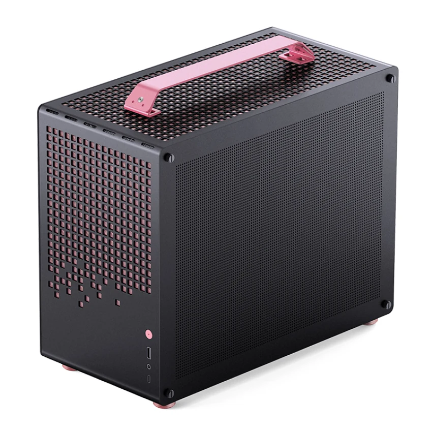 Vỏ Case PC Jonsbo Z20 Pink/Black - M-ATX - Hồng/Đen - NEW