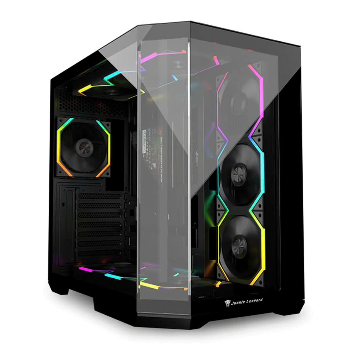 Vỏ Case PC Jungle Leopard AC-01 Black - E-ATX - Đen - NEW