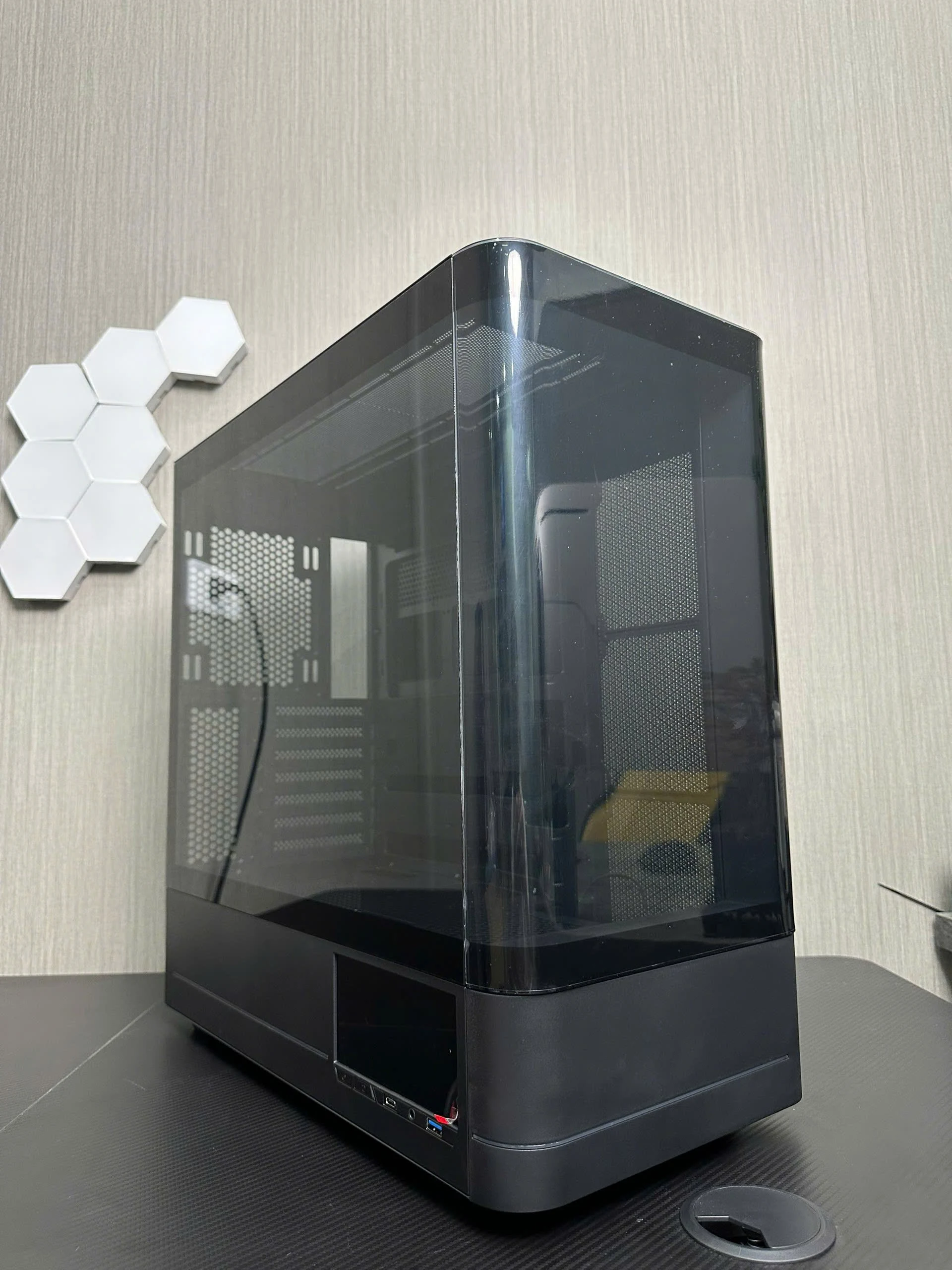 Vỏ Case PC Jungle Leopard AC-02 Black LCD - ATX - Đen - NEW