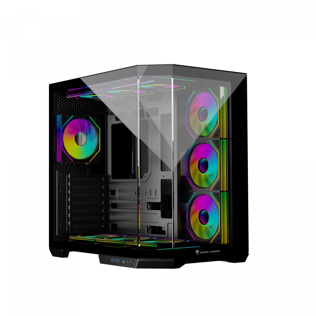 Vỏ Case PC Jungle Leopard AS-01 Black - E-ATX - Đen - NEW