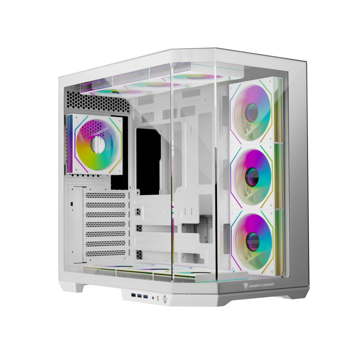 Vỏ Case PC Jungle Leopard AS-01 White - E-ATX - Trắng - NEW