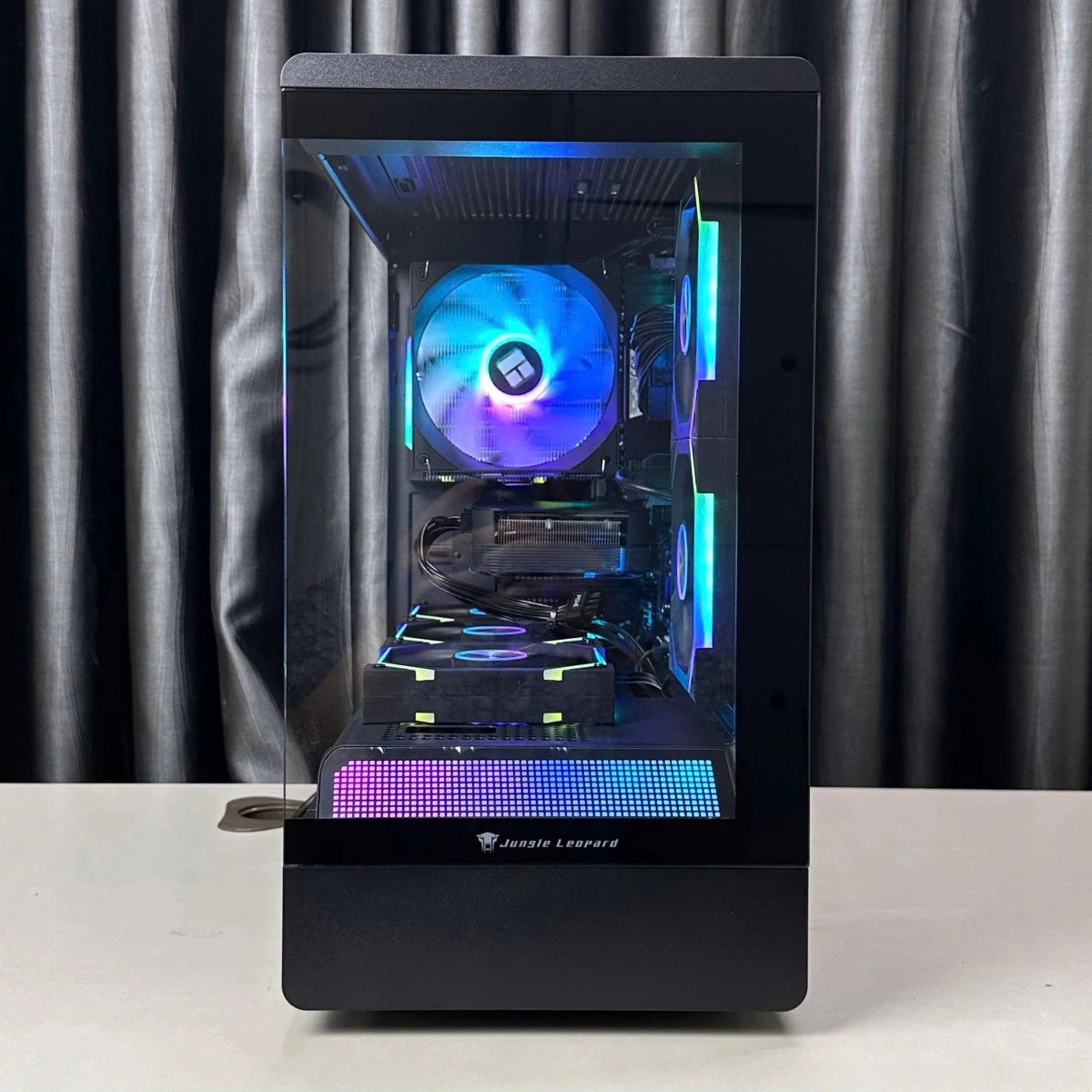 Vỏ Case PC Jungle Leopard MS-01 Black - M-ATX - Đen - NEW