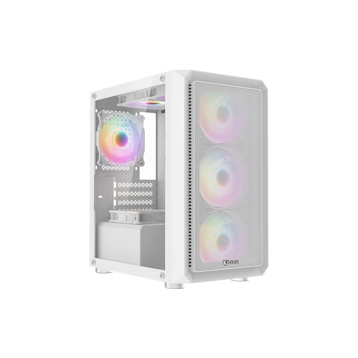 Vỏ Case PC Jungle Leopard MS-01 RGB White - M-ATX - Trắng - NEW