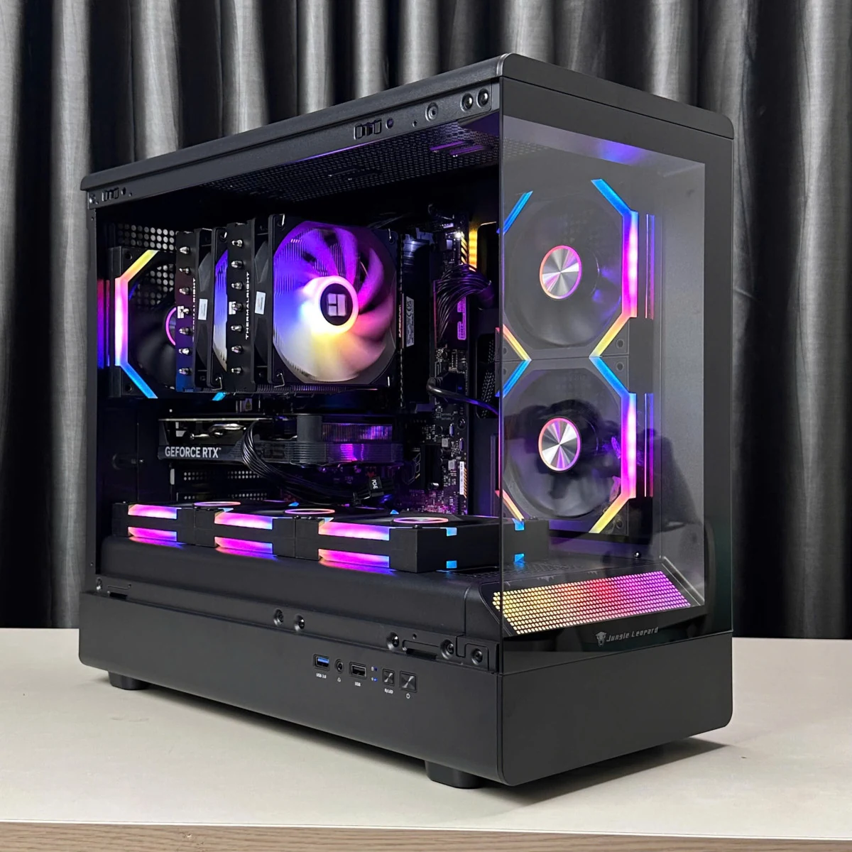 Vỏ Case PC Jungle Leopard PC 9.16 LCD - ATX - Đen - NEW