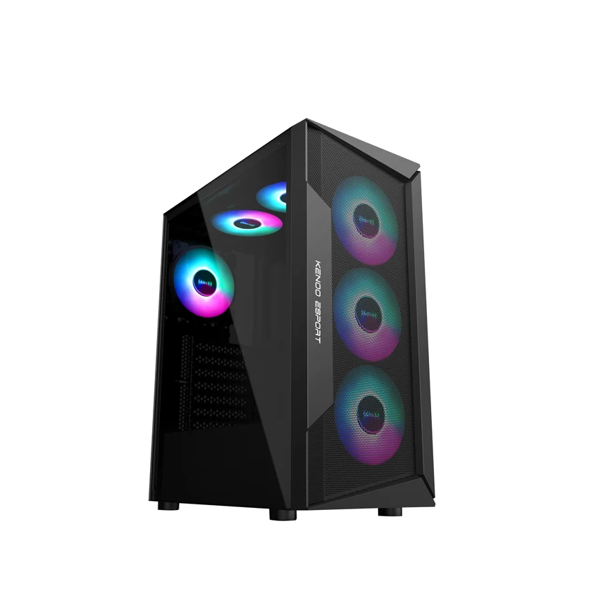 Vỏ Case PC KENOO ESPORT AF100 3F - ATX - Đen - NEW