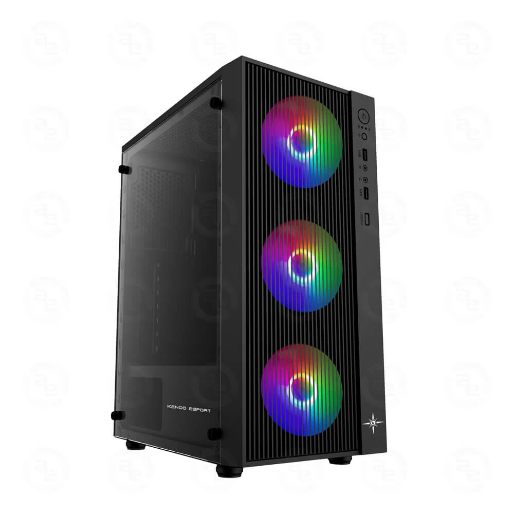 Vỏ Case PC KENOO ESPORT AF100 3F - ATX - Trắng - NEW
