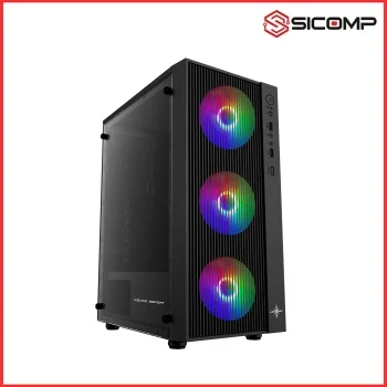 Vỏ Case PC KENOO ESPORT AF13 3F - ATX - Đen - NEW