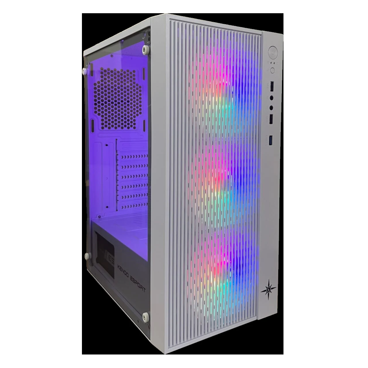 Vỏ Case PC KENOO ESPORT AF13 3F - ATX - Trắng - NEW