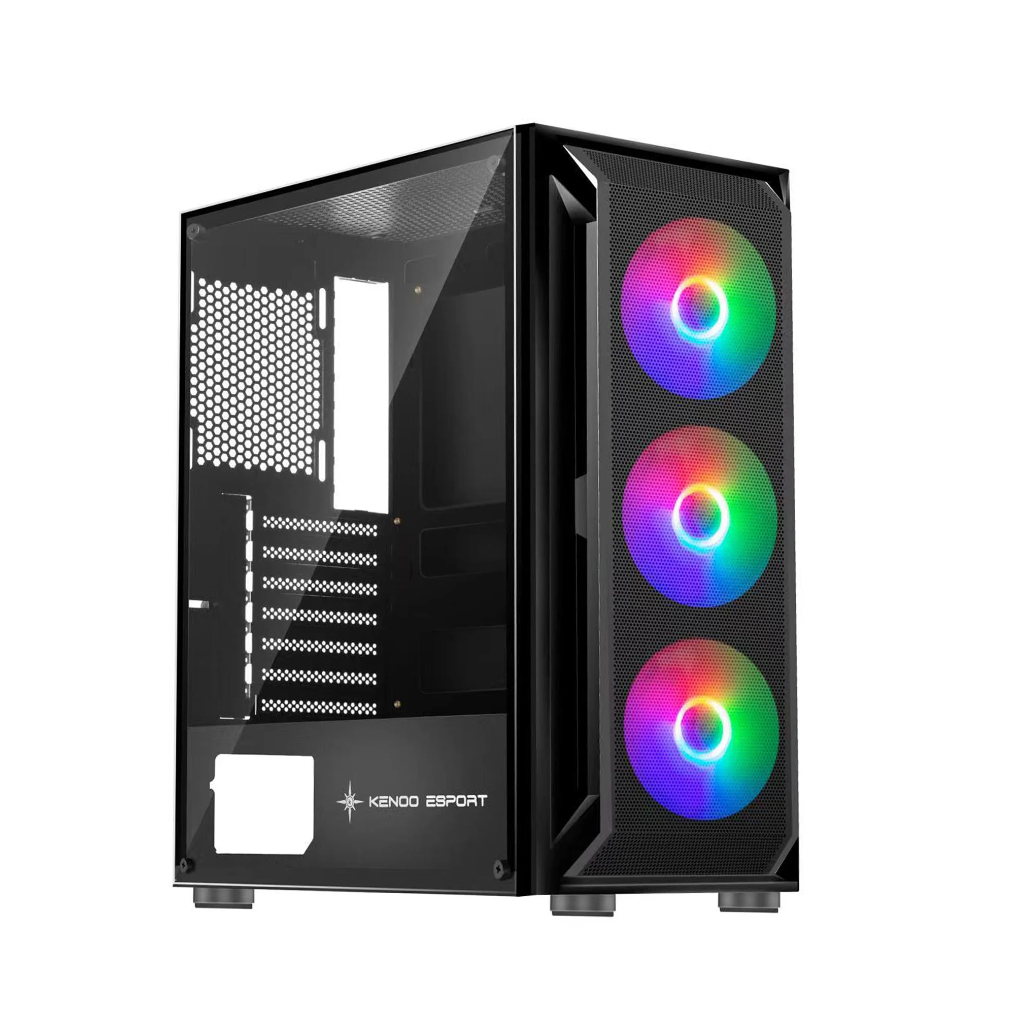 Vỏ Case PC KENOO ESPORT AF302 3F - ATX - Đen - NEW