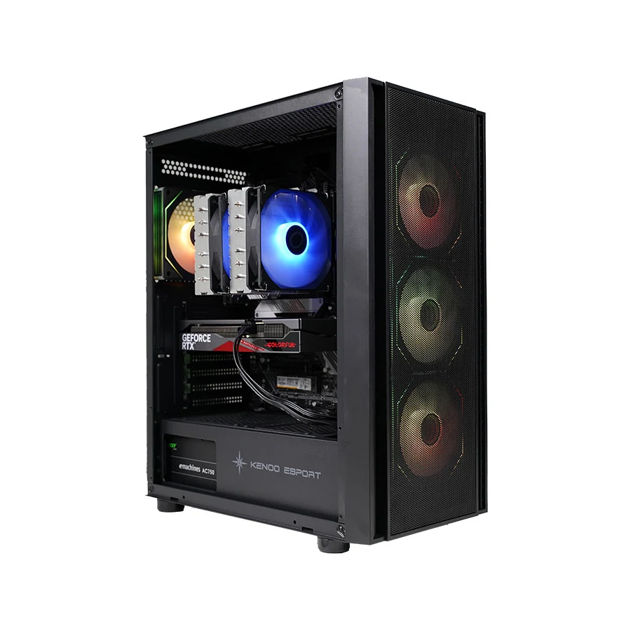 Vỏ Case PC KENOO ESPORT EK700 3F - E-ATX - Đen - NEW