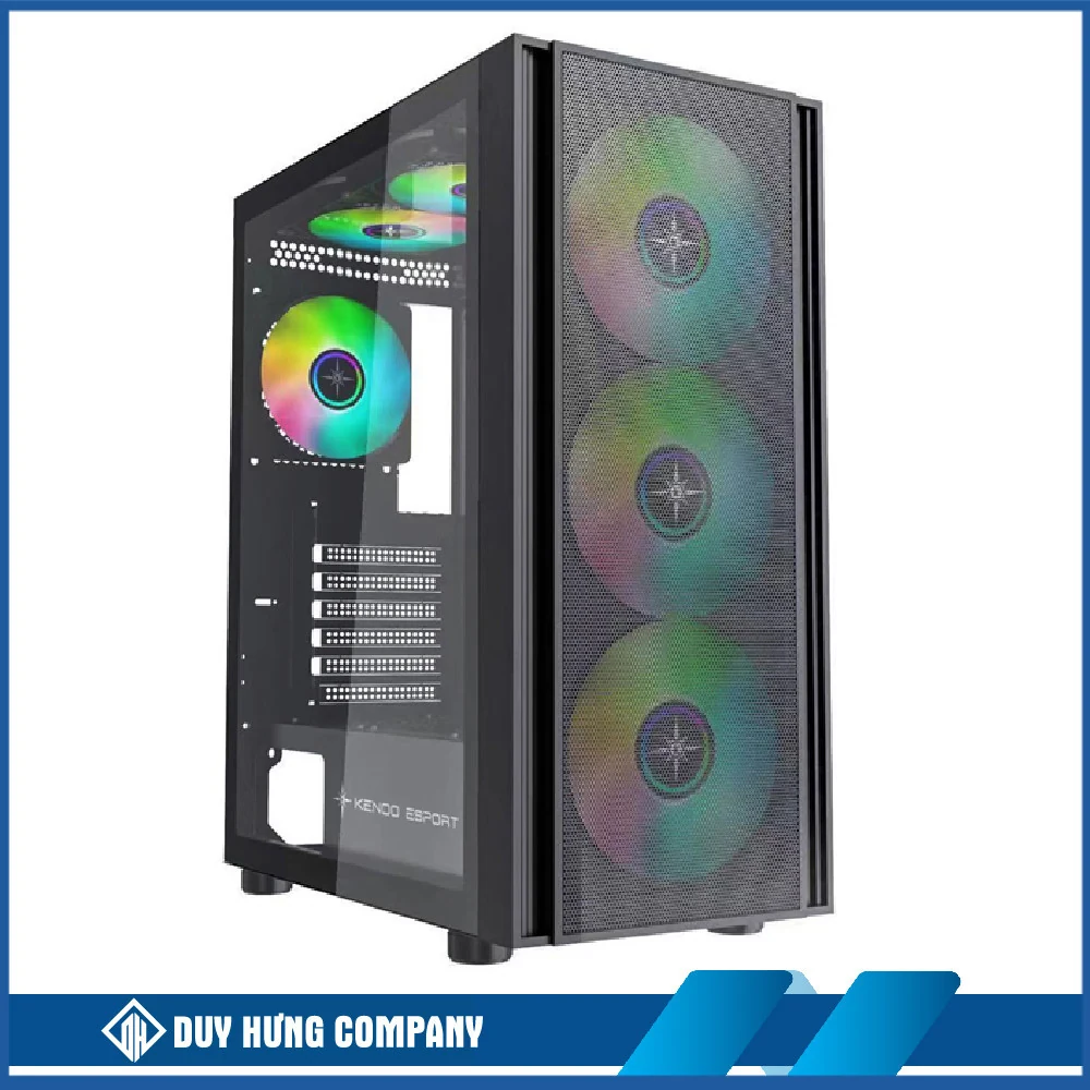 Vỏ Case PC KENOO ESPORT EM700 3F - E-ATX - Đen - NEW